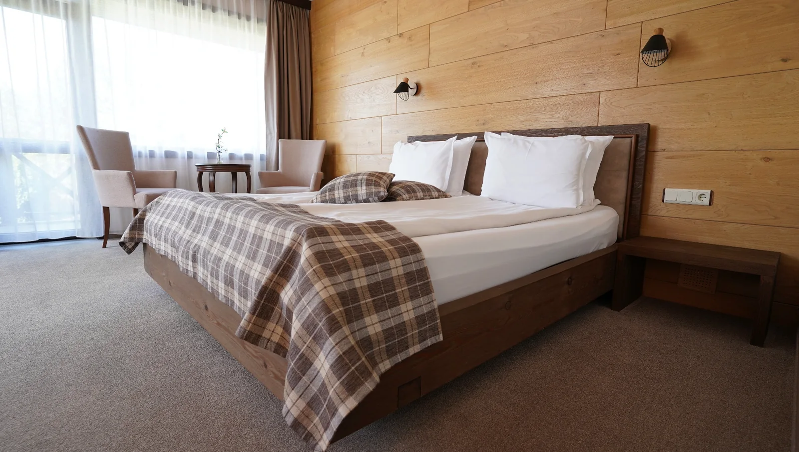 Real hotel room at Belite Skali